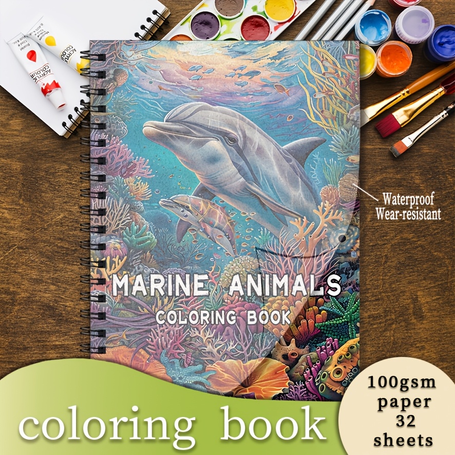 Adult Coloring Book Stress Relief - สมุดระบายสี - ขนาด 8.3 x 11.2