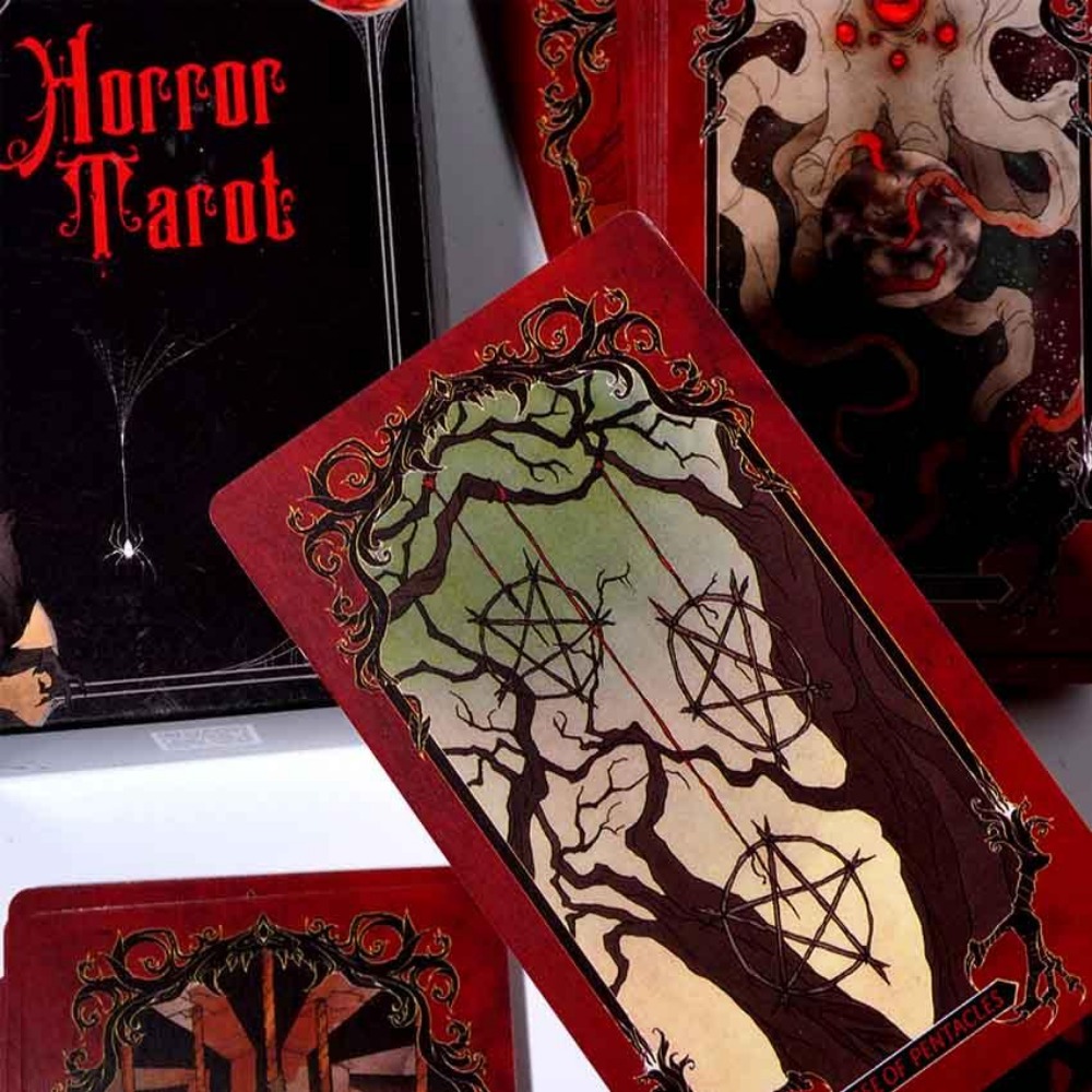 Tarot Deck With Guidebook - เกมไพ่ทาโรต์สยองขวัญขนาด10.3*6ซม.