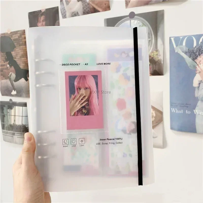 Kpop Photo Card Binder 3 Inch - A5 Photocard ผู้ถืออัลบั้มสําหรับภาพ Bound Photo ผู้ถือบัตร