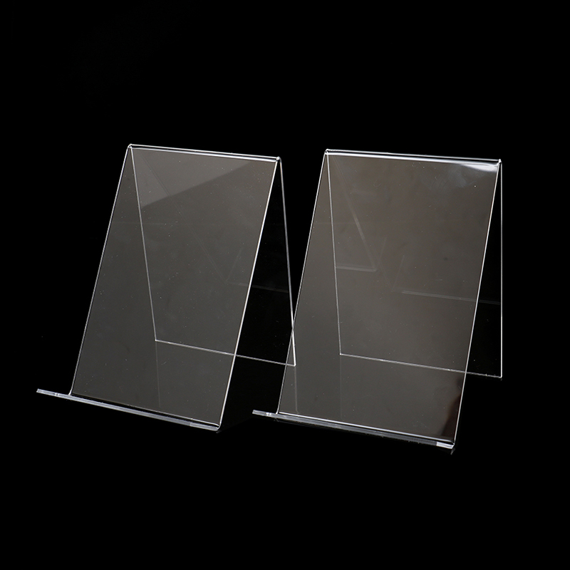 Clear Acrylic Book Stand Holder - 1 ชิ้น แท่นวางหนังสืออะคริลิกใส ที่วางกรอบรูป โบรชัวร์ ที่วางงานศิลปะ