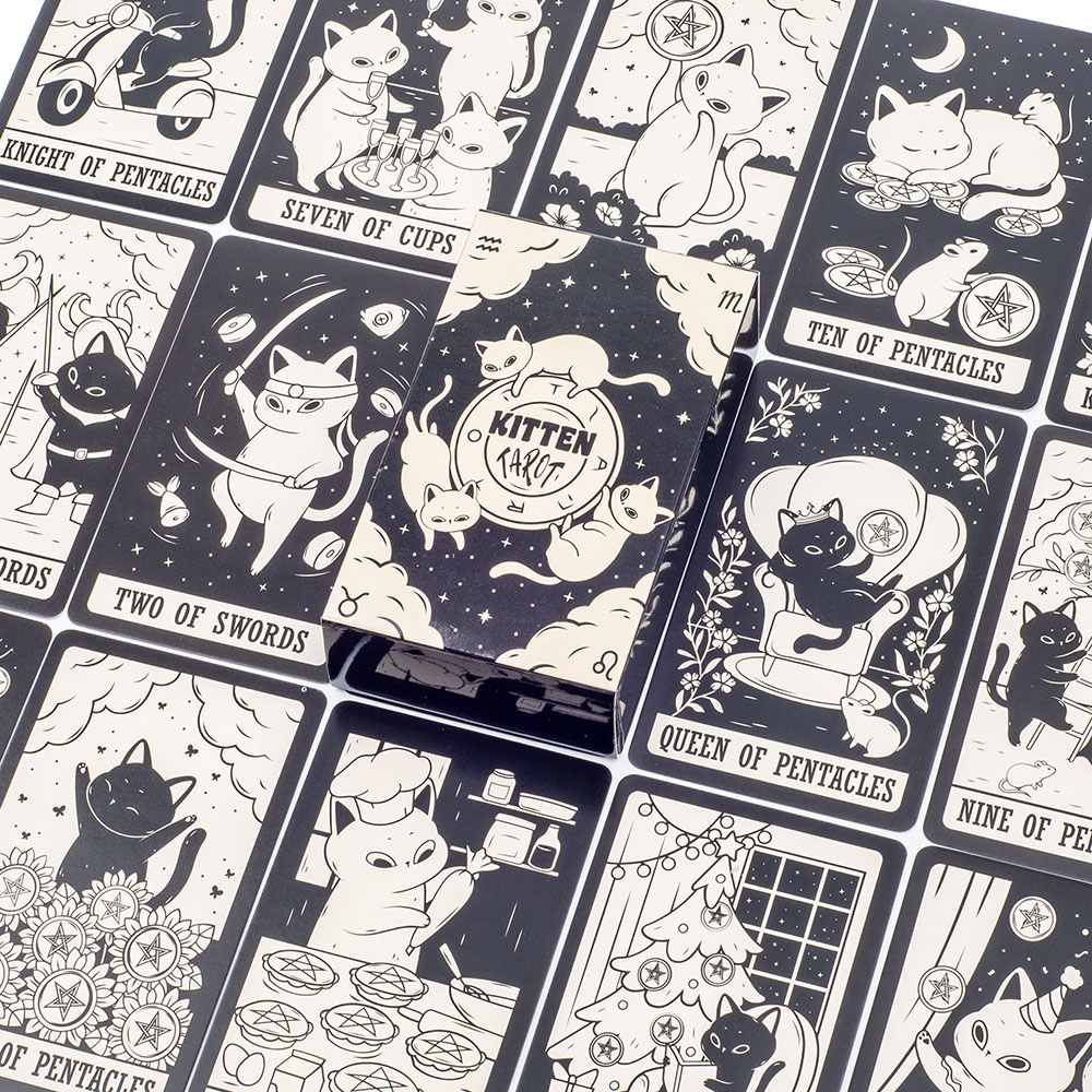 สำรับไพ่ทาโรต์สำหรับลูกแมว78ชิ - Tarot Deck With Guidebook บทวิจารณ์และราคา