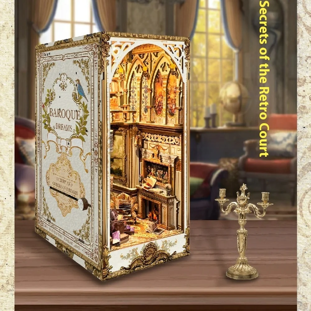 ชั้นวางหนังสือไม้แบบทำมือสำหรั - Diy Wooden Book Nook Kit Shelf Insert บทวิจารณ์และราคา