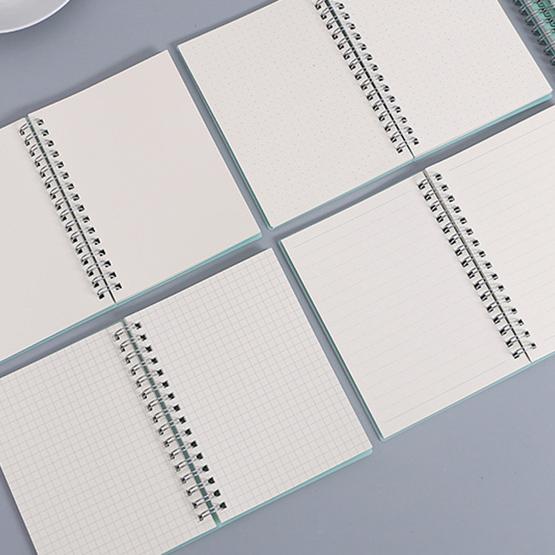 A6 A5 B5 A4 สีเขียว Spiral Boo - A5 Spiral Dotted Grid Notebook บทวิจารณ์และราคา