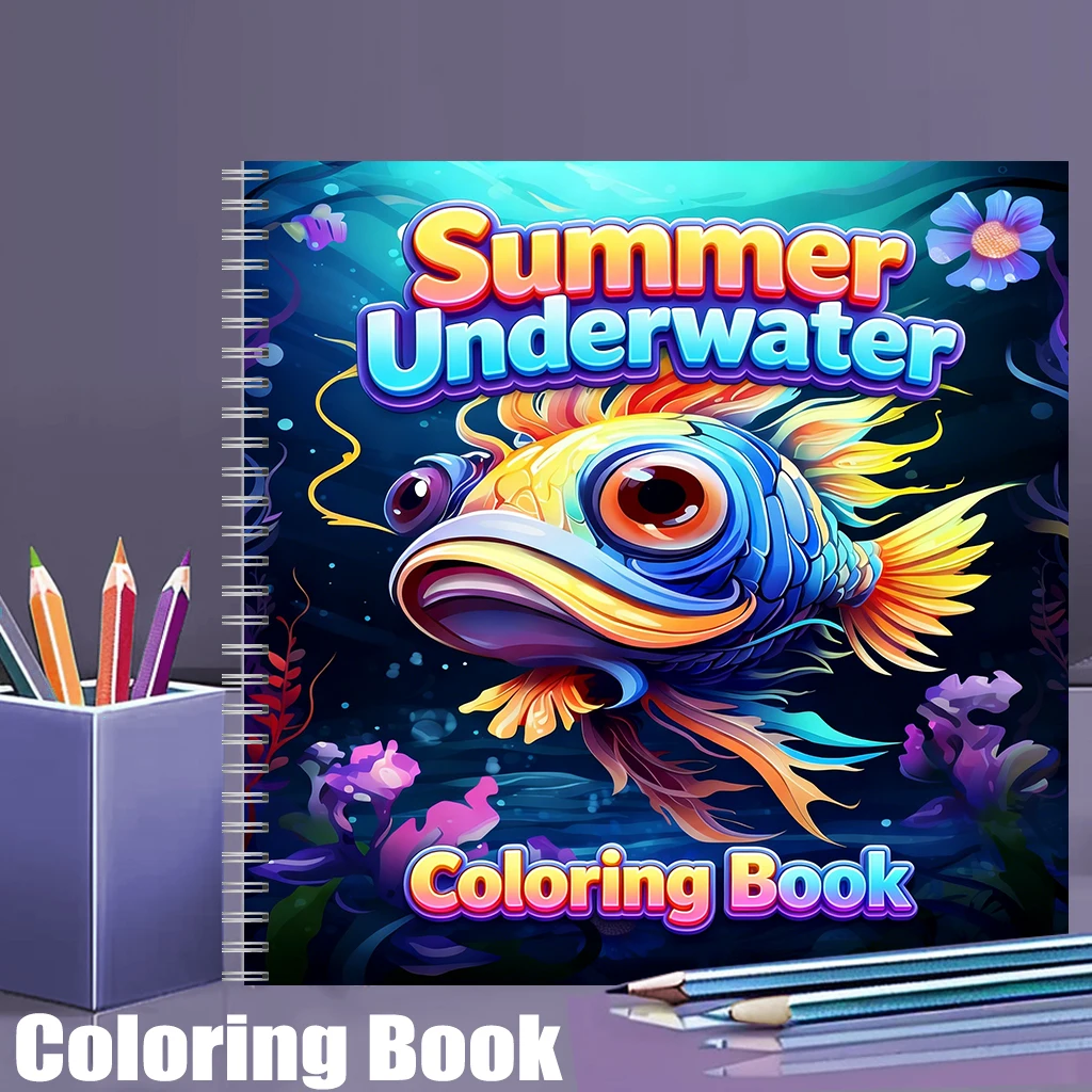 สมุดระบายสีใต้น้ำสำหรับผู้ใหญ่ - Adult Coloring Book Stress Relief บทวิจารณ์และราคา