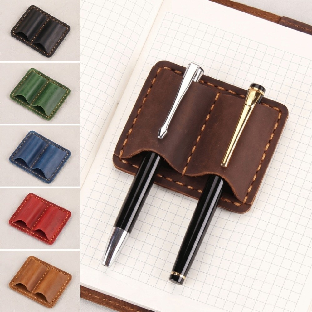 ที่ใส่ปากกาหนังวินเทจแบบคู่ ดี - Vintage Leather Journal Notebook บทวิจารณ์และราคา