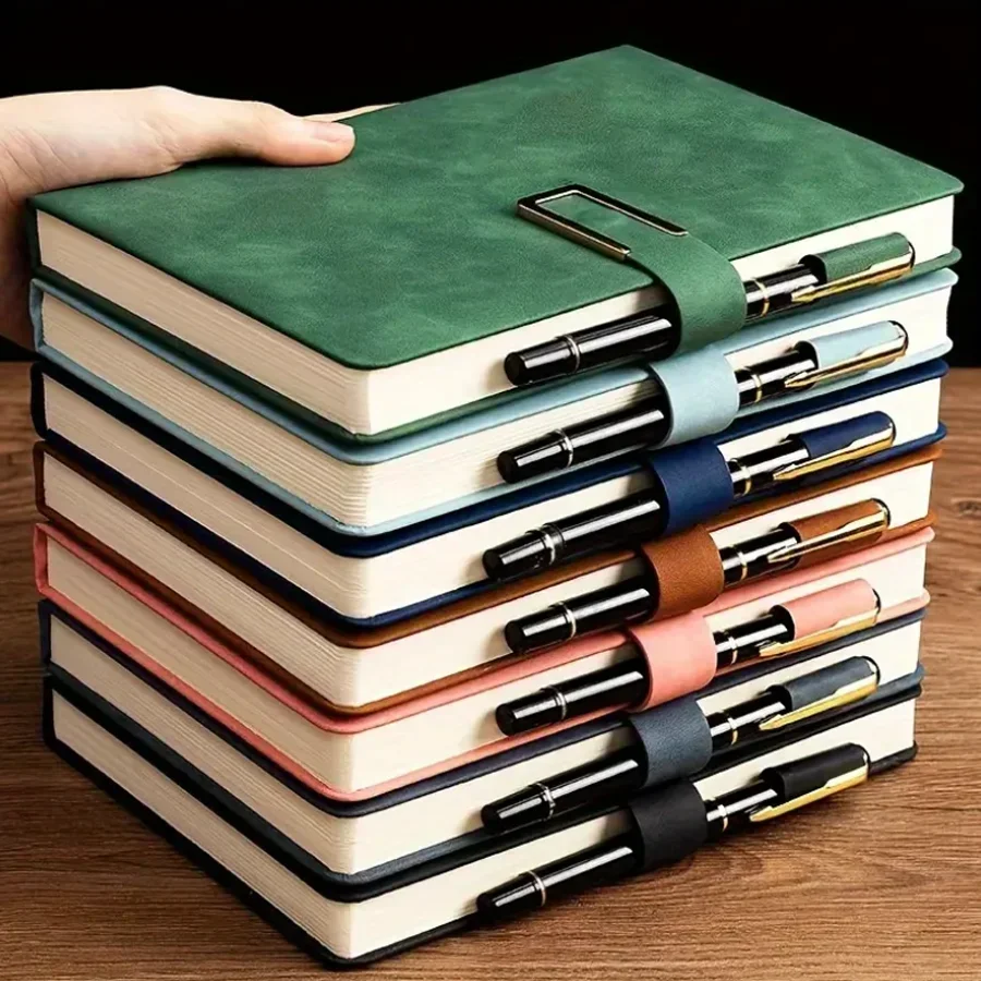 สมุดบันทึกหนัง A5 ปกอ่อนสไตล์ว - Vintage Leather Journal Notebook บทวิจารณ์และราคา